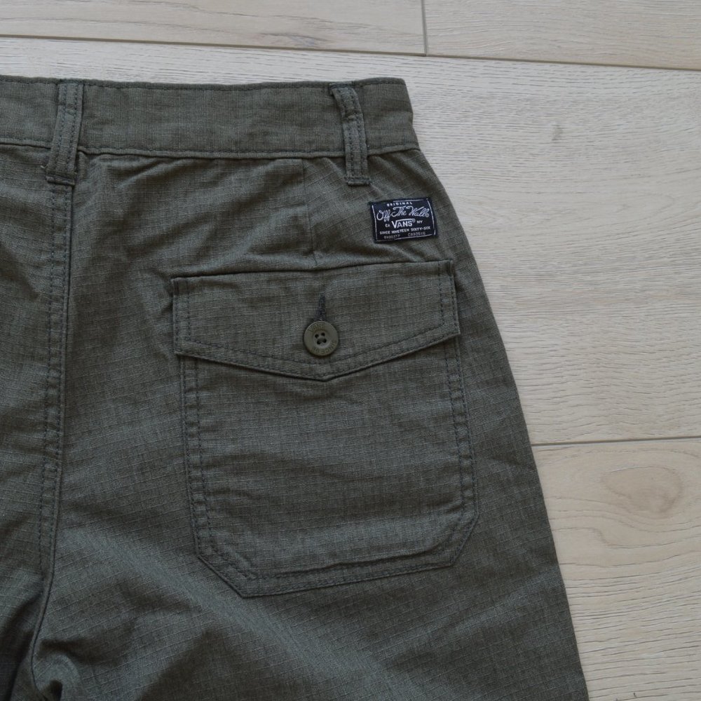 VANS GOODSMAN BERMUDA SHORTS CARGO GREEN MEN SIZE - Picture 5 of 5
